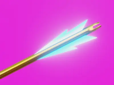 Fantasy Arrow Low-poly 3D model