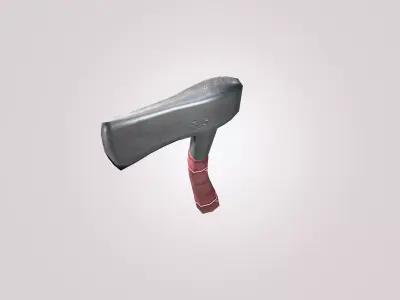 Hand Axe Hatchet Tool - Game Ready Low Poly PBR 3D Model Low-poly 3D model