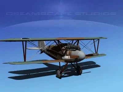 Albatross DIII Fighter 3D model from CGTrader - Rigged