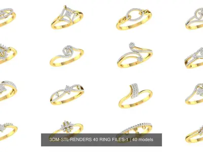 3DM-RENDERS 95 RING FILES 3D Model Pack