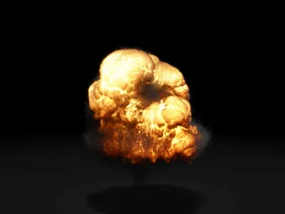 Super Realistic Explosion 5 - vdb animated 3D model