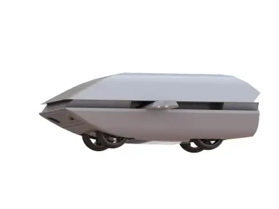 All terrain vehicle Low-poly 3D model
