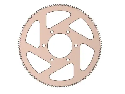 Flywheel-Rim sprocket wheel Free 3D print model