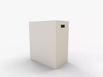 CB2 Shagreen Hamper 3D model