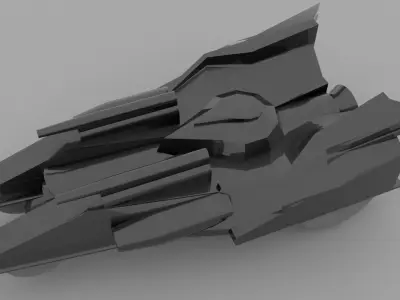 Batmobile lego jet fighter Free low-poly 3D model