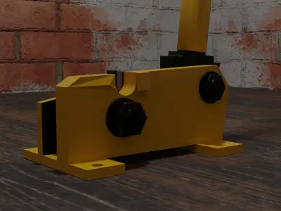 Rebar Cutter Low-poly 3D model