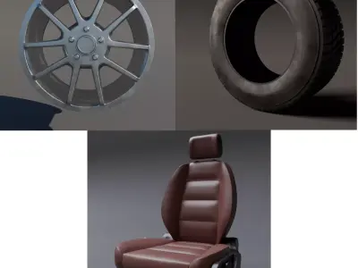 Car Parts  3D Model Pack