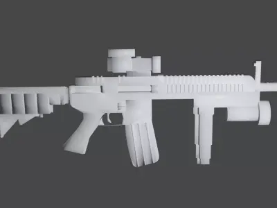 Military operation weapon 3D model