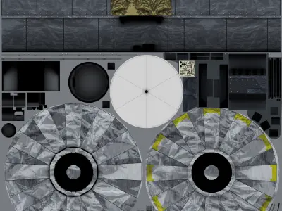 Gaia spacecraft game ready Low-poly 3D model