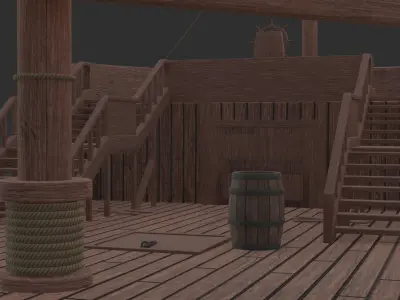 Chiniese Pirate Ship 3D model