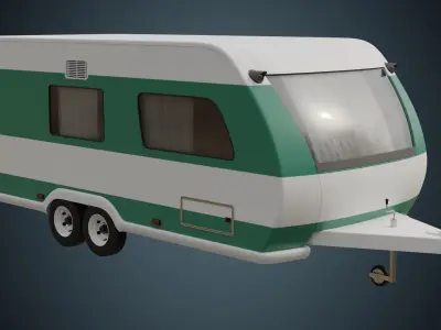 Caravan 1A Low-poly 3D model