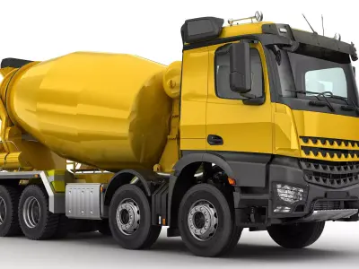 Concrete Mixer Truck 8X4 3D model