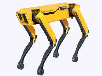 Spot Robot Boston Dynamics Low-poly 3D model purchase