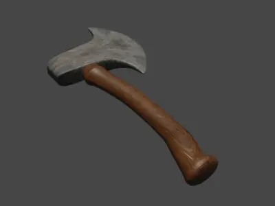 Survival Axe  Free low-poly 3D model