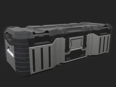 Sci Fi Crate AAA PBR Asset 3D model 3D model