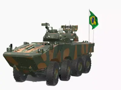 IVECO GUARANI 8X8  Low-poly 3D model