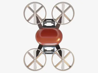 Flying Delivery Drone 3D model