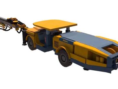 Boomer Epiroc S1 Low-poly 3D model