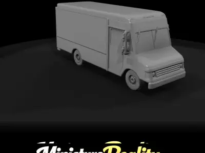 1-87 1995 Chevy P30 Delivery Van Print Ready STL 3D print model purchase