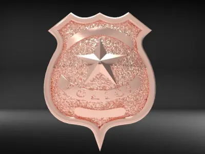 Police Badge  3D print model
