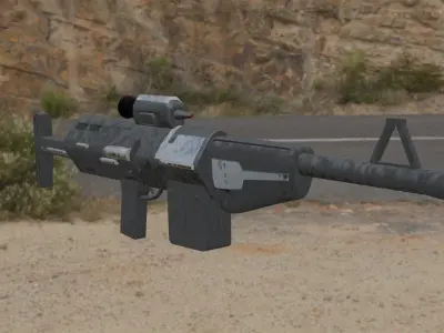 DH-17 blaster rifle 3D model