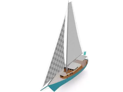Sailboat 3D model