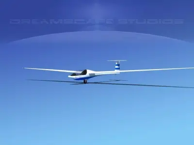 Glaser Dirks DG200 15Mtr Sailplane V03 3D model