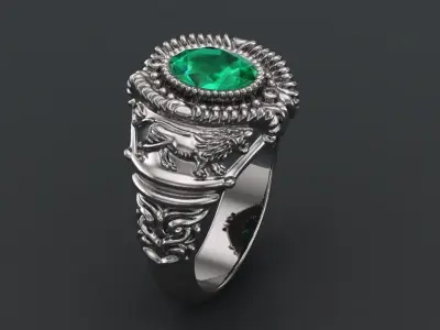 Antique Ring 3D print model