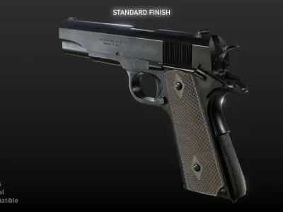 Mobile WWII Weapons Collection Low-poly 3D model