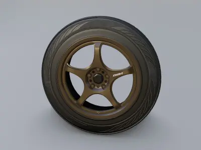 Wheels - 5Zigen FN01R-C 3D model