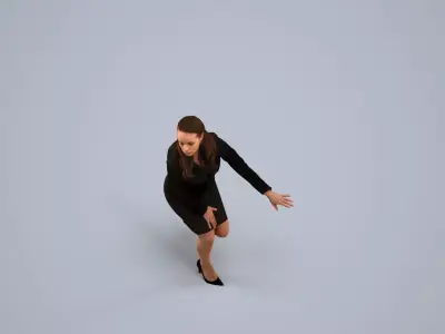00059Karen012 - Adult Caucasian woman in business attire for 3D model