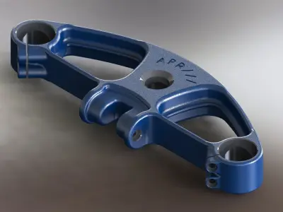 Triple clamp Free 3D model