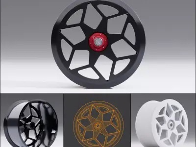 Center locked racing rim pack