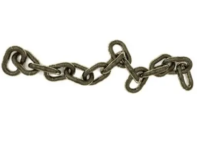 Steel chain 3D model