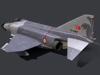 Turkish F-4E 3D model