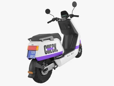 Electric Scooter Check  Low-poly 3D model