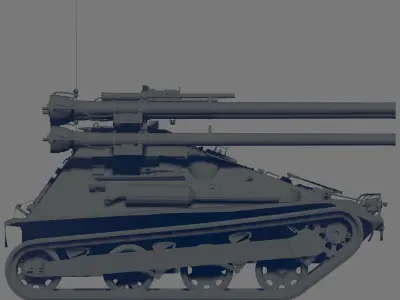 M50 Tank 3D model