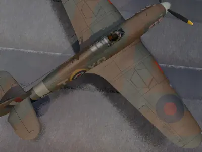 Hawker Hurricane Mk-1 3D model