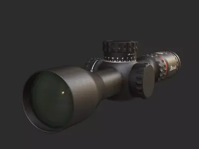 Burris XTR-PS Low-poly 3D model