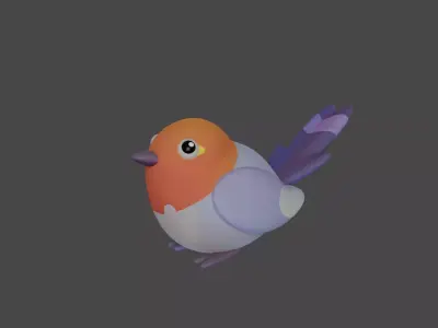 Bird Game Model 07 Low-poly 3D model