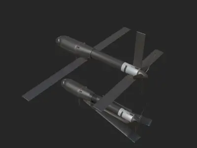 eroVironment Switchblade 600 Predator Drone Missile Low-poly 3D model
