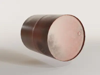  model of an old barrel Free low-poly 3D model