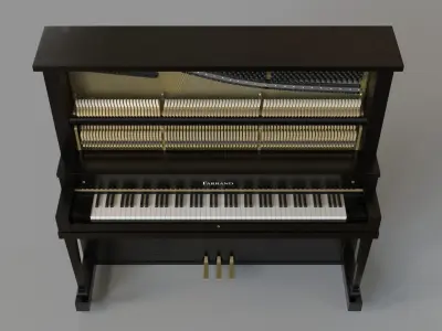 Antique Farrand Holland Mich Piano 3D model