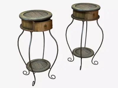 Antique Vase Stand  Low-poly 3D model