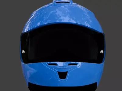 Motorcycle Helmet  Low-poly 3D model