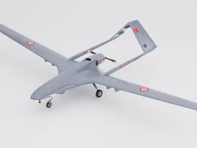 Bayraktar TB2 Drone 3D Model Low-poly 3D model