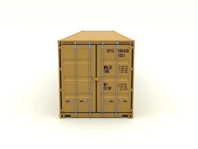 Shipping Container MSC 3D model purchase