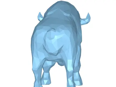 Bison Low Poly 3D model