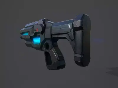 X-47 Plasma Rifle Low-poly 3D model