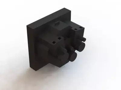 Inserto de Tomada Weidmuller IE FCI PWB CH Socket Insert 3D model